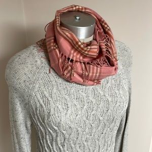 Cashmink Acrylic plaid scarf